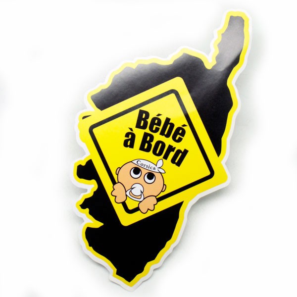 Autocollant bébé à bord corsica