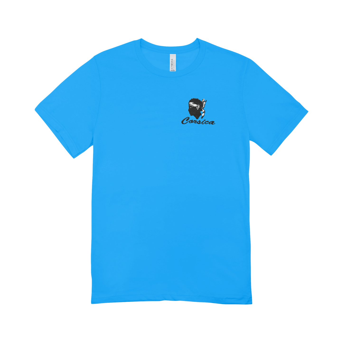 T-shirt Col Rond Brodé "Corsica" – Unisexe