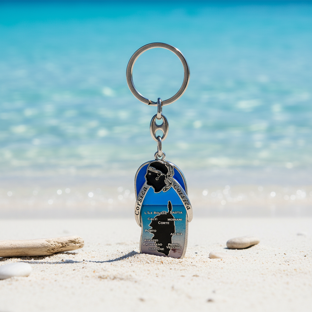 Porte-clés Tong, Plage