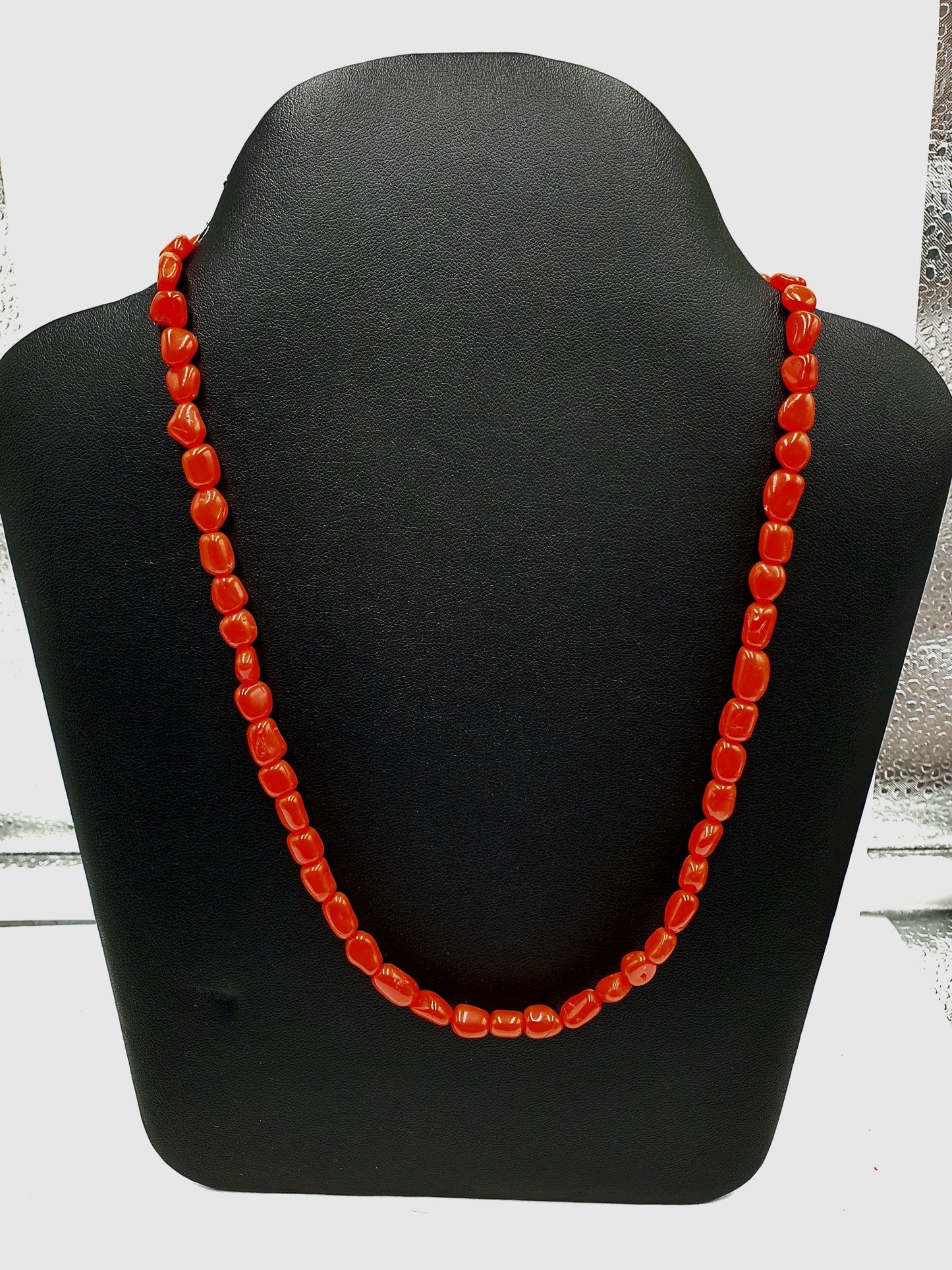 Collier morceaux corail