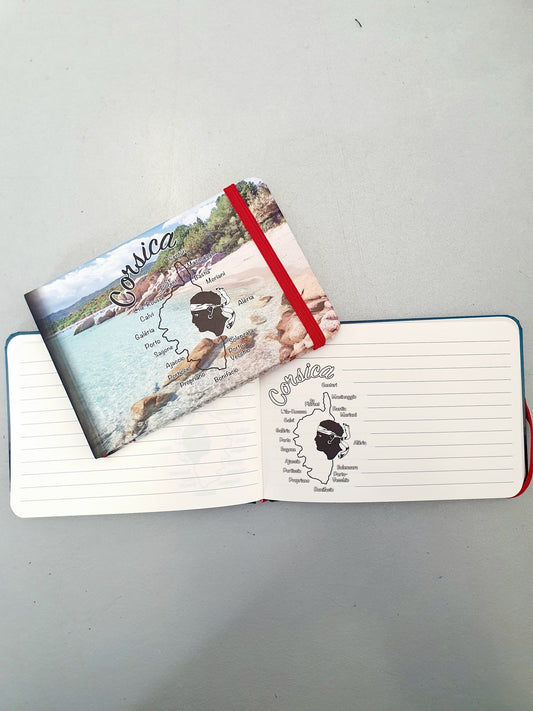 Carnet de notes motif plage