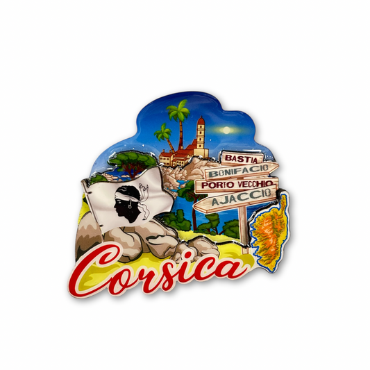 Magnet Relief Corsica Villes