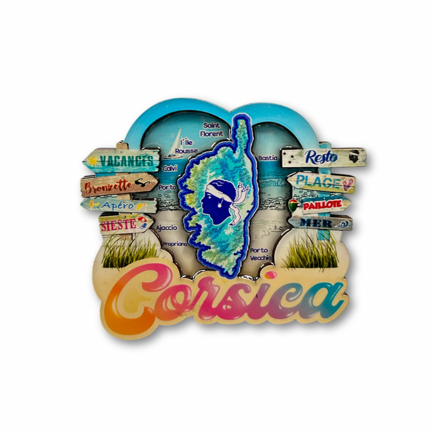 Magnet Relief Coeur Corsica