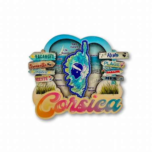 Magnet Relief Coeur Corsica