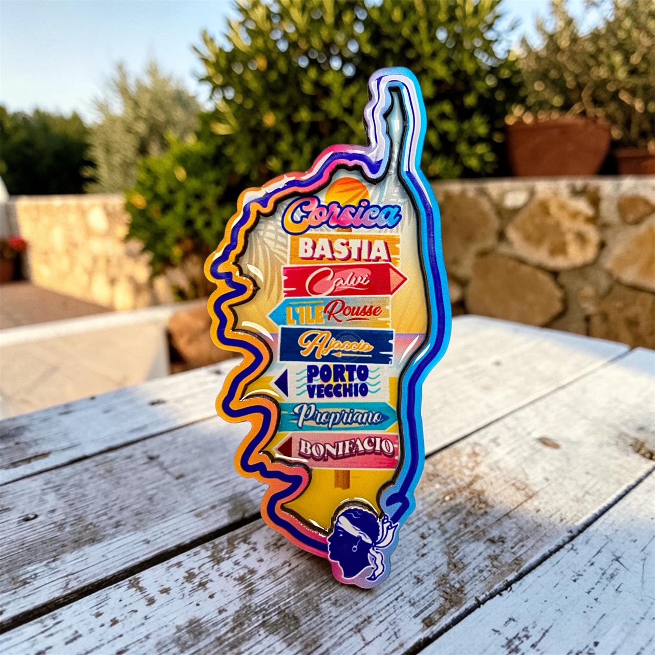 Magnet Corse en relief