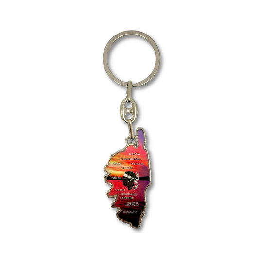 Porte-clés Corse, Coucher de soleil