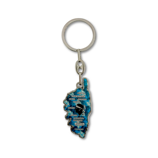 Porte-clés Corse, Fleurs Bleues