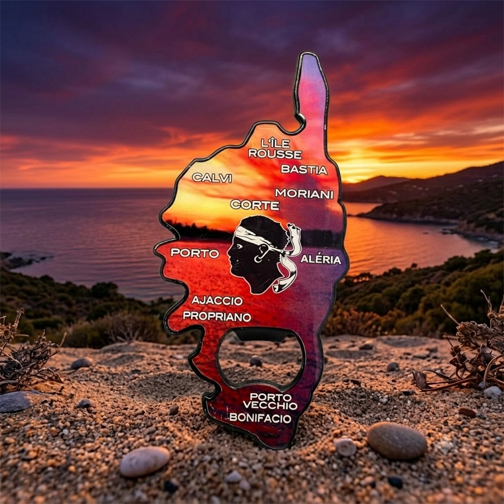 Magnet décapsuleur Coucher de soleil